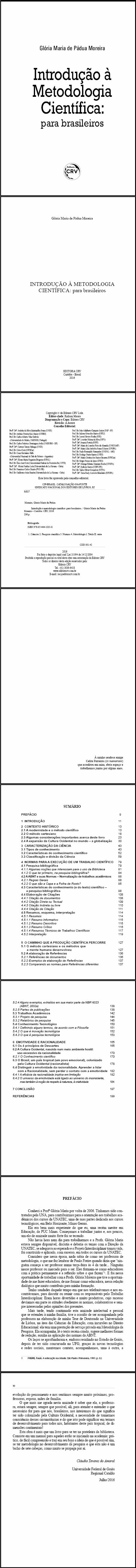 INTRODUÇÃO À METODOLOGIA CIENTIFICA:<br>para brasileiros